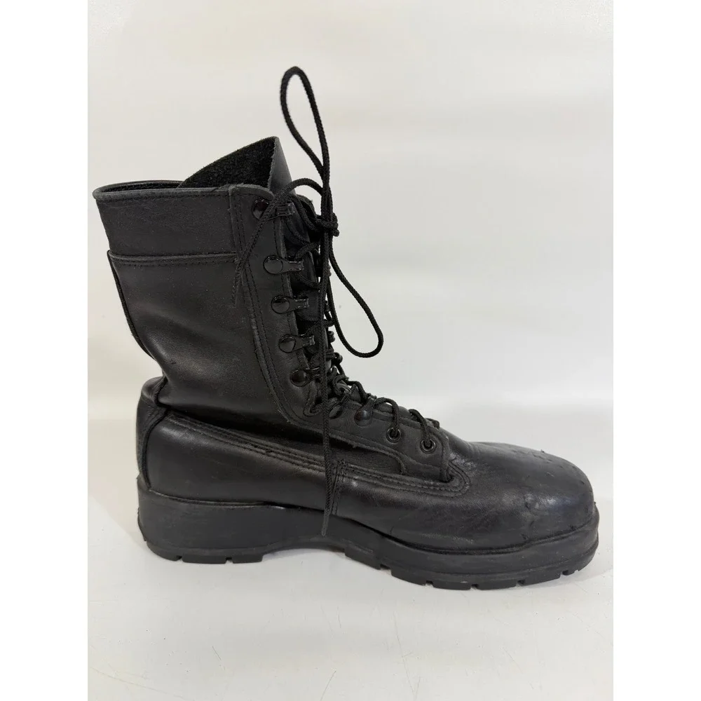 Belleville 360ST Mens Steel Toe Combat Boots Black Leather Vibram Sole 10.5 M